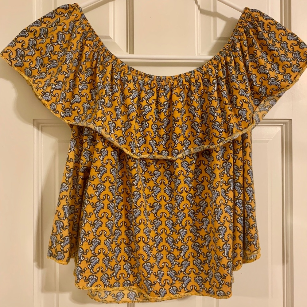 TopShop Off The Shoulder Crop Top